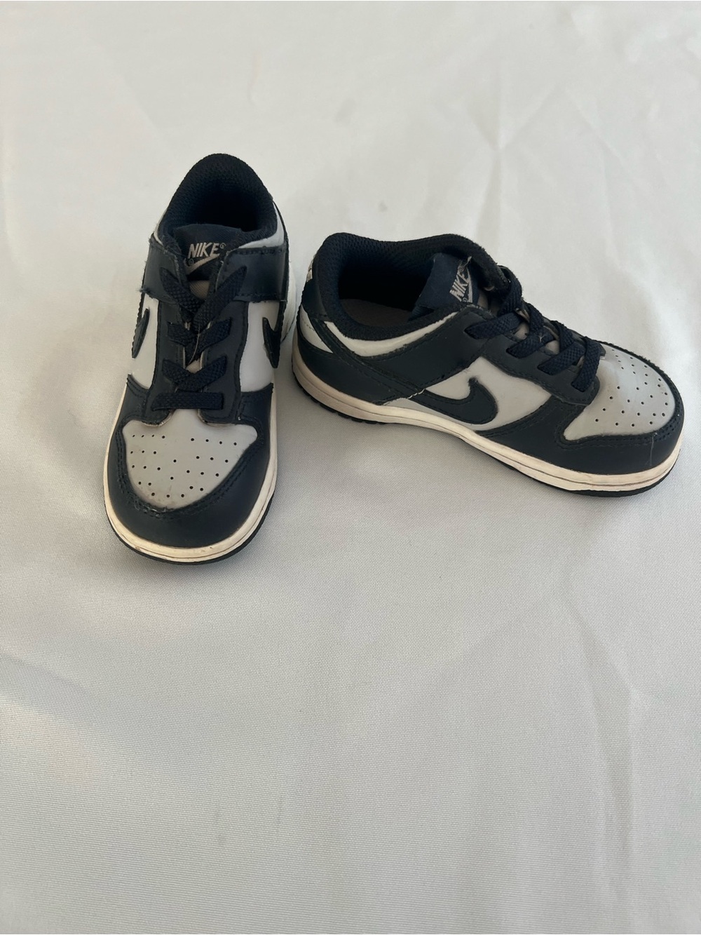 Nike Kids Black and White Low-Top Sneakers